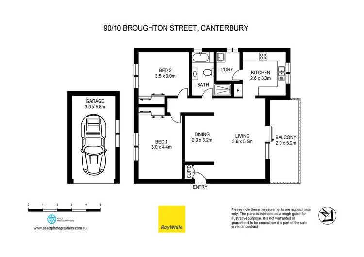 Floorplan of Homely apartment listing, 90/10 Broughton Street, Canterbury NSW 2193