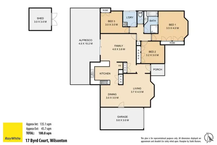 Floorplan of Homely house listing, 17 Byrd Court, Wilsonton QLD 4350