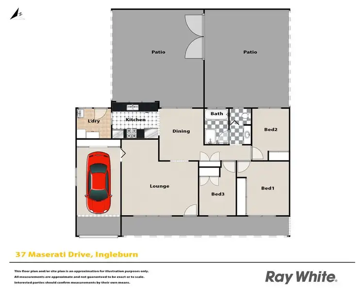 Floorplan of Homely house listing, 37 Maserati Drive, Ingleburn NSW 2565