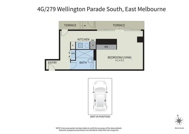 Floorplan of Homely apartment listing, 4G/279 Wellington Parade, East Melbourne VIC 3002