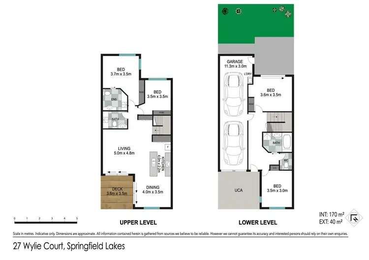 Floorplan of Homely townhouse listing, 27 Wylie Court, Springfield Lakes QLD 4300