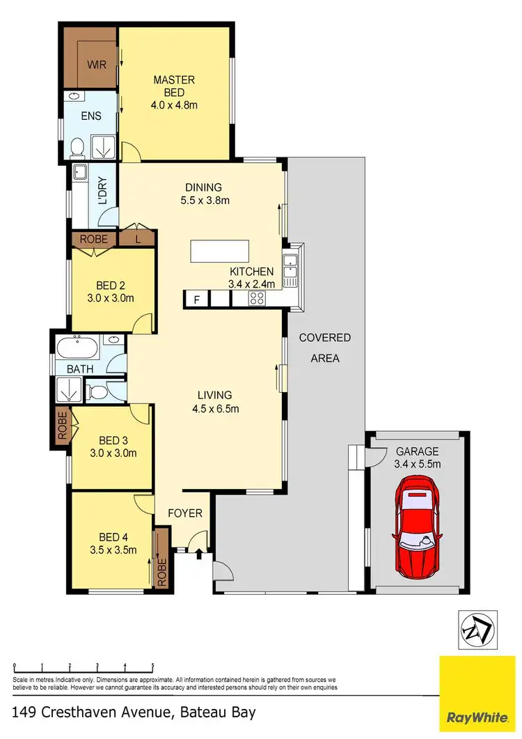 Floorplan of Homely house listing, 149 Cresthaven Avenue, Bateau Bay NSW 2261