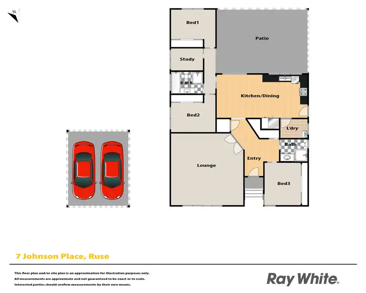 Floorplan of Homely house listing, 7 Johnson Place, Ruse NSW 2560
