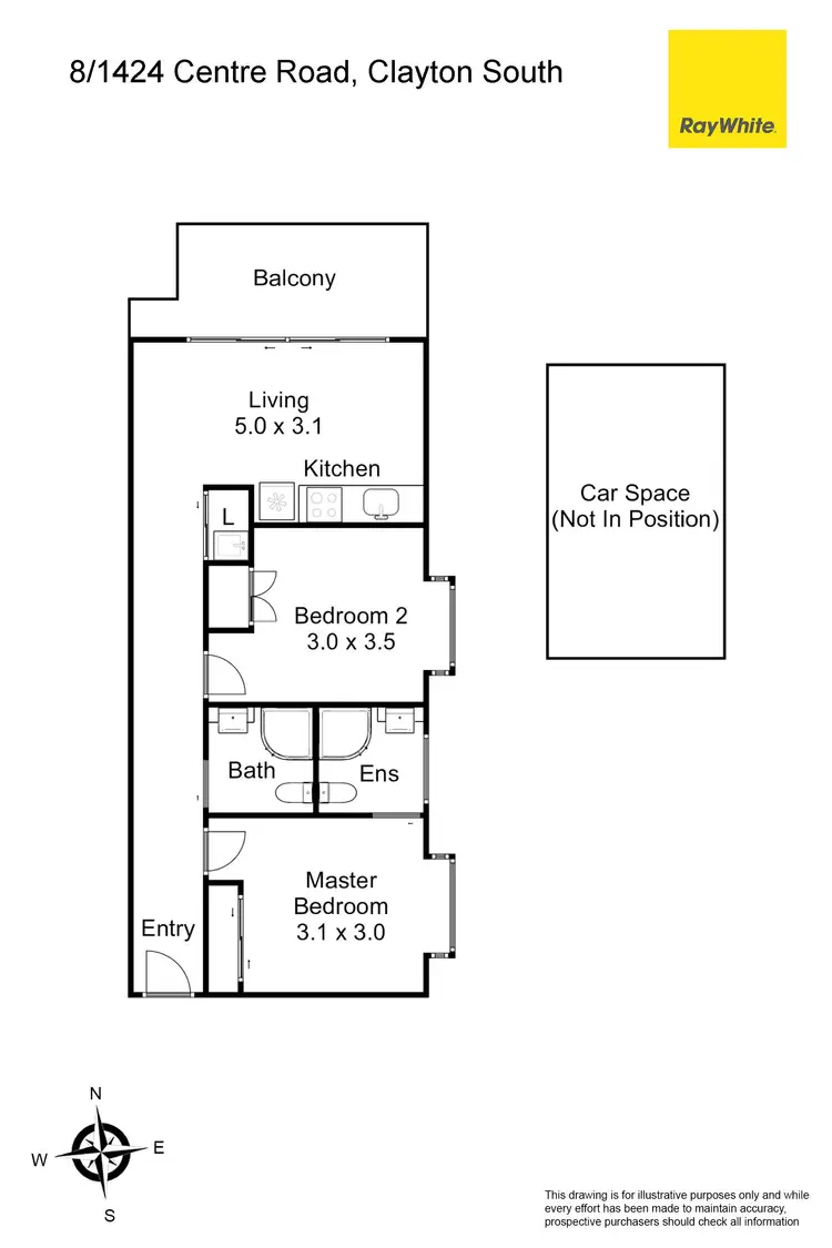 Floorplan of Homely apartment listing, 8/1424 Centre Road, Clayton South VIC 3169