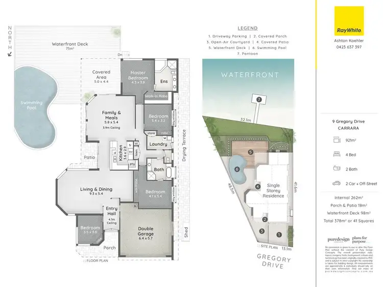 Floorplan of Homely house listing, 9 Gregory Drive, Carrara QLD 4211