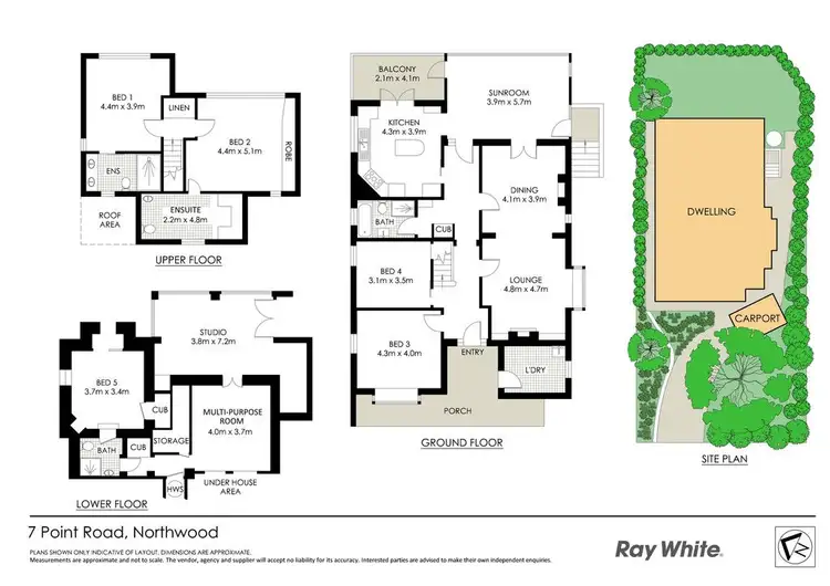Floorplan of Homely house listing, 7 Point Road, Northwood NSW 2066