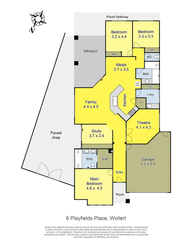 Floorplan of Homely house listing, 6 Playfields Place, Wollert VIC 3750