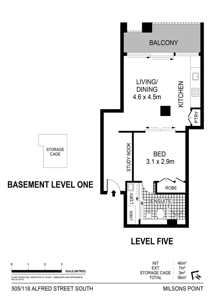 Floorplan of Homely apartment listing, 505/118 Alfred Street South, Milsons Point NSW 2061