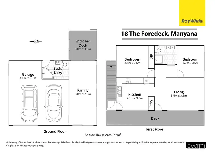 Floorplan of Homely house listing, 18 The Foredeck, Manyana NSW 2539