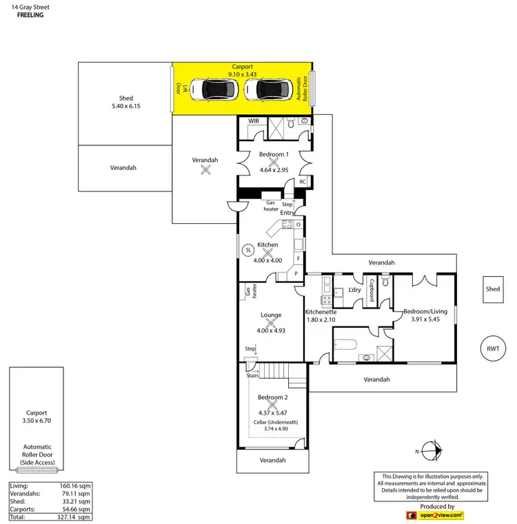 Floorplan of Homely house listing, 14 Gray Street, Freeling SA 5372