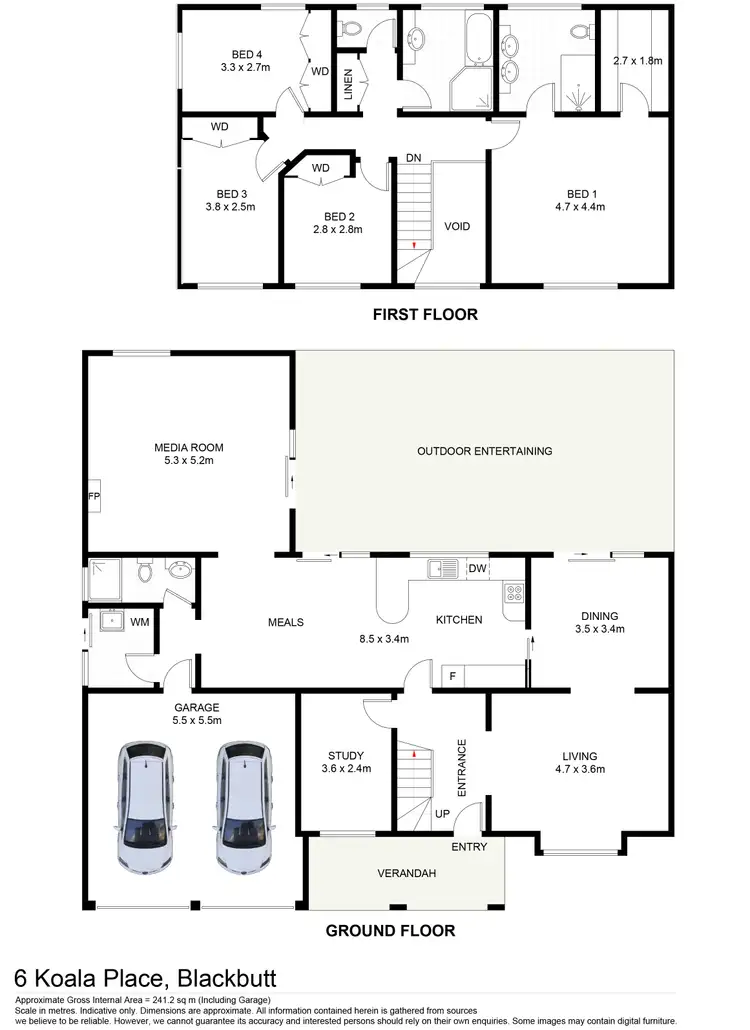 Floorplan of Homely house listing, 6 Koala Place, Blackbutt NSW 2529