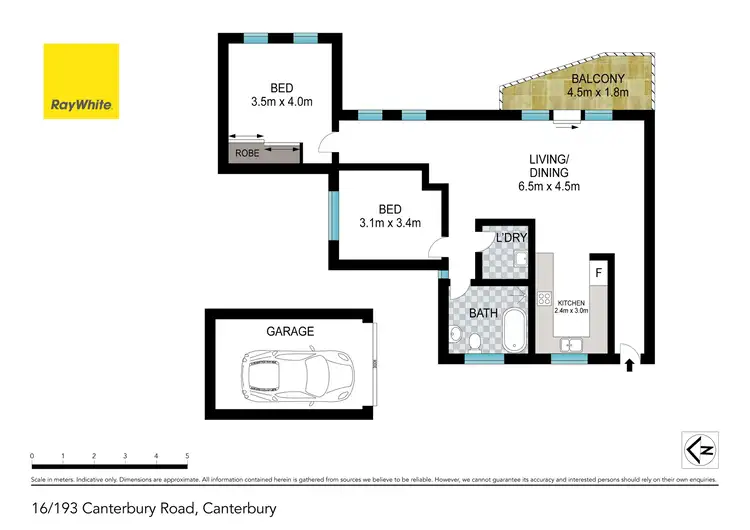 Floorplan of Homely apartment listing, 16/193 Canterbury Rd (Access via Jeffrey St), Canterbury NSW 2193
