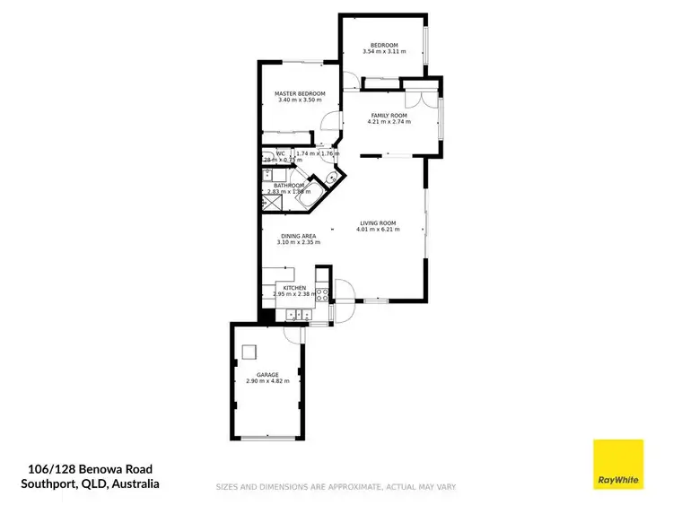 Floorplan of Homely townhouse listing, 106/128 Benowa Road, Southport QLD 4215