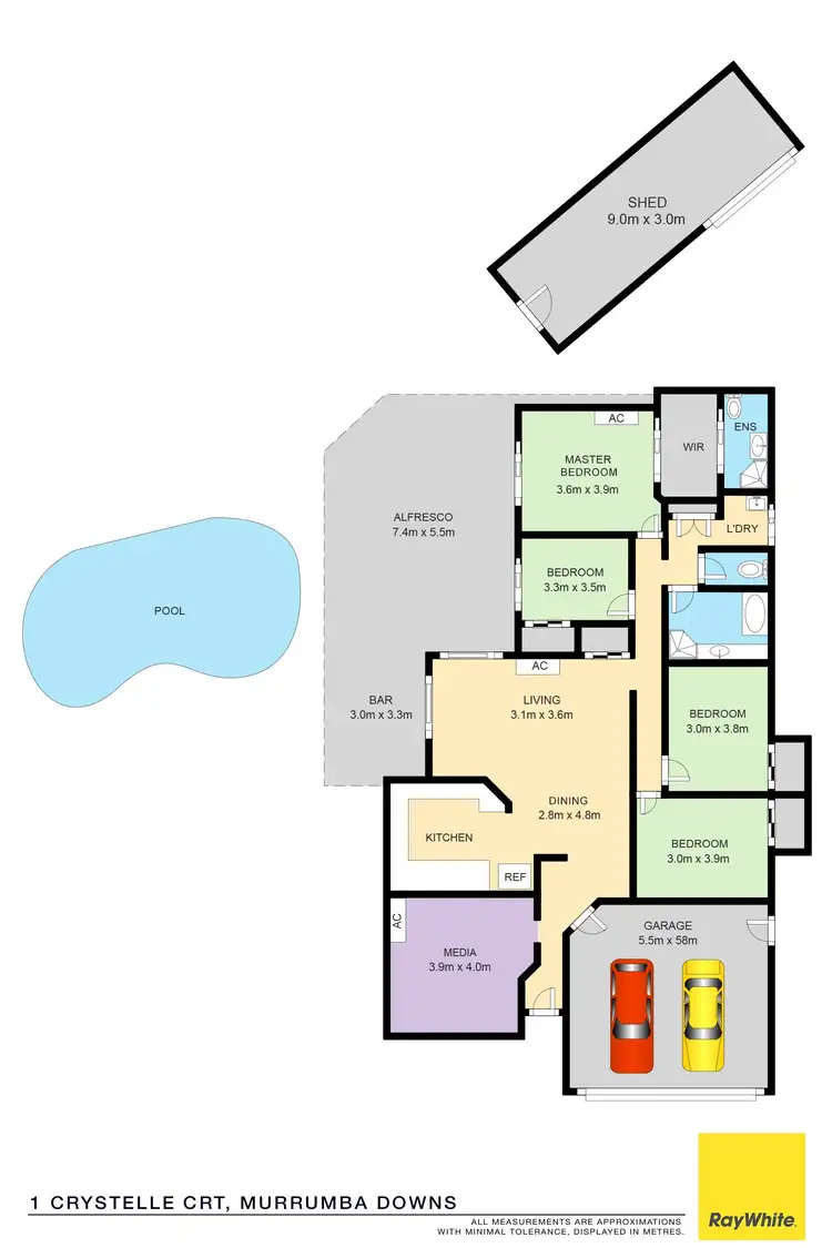 Floorplan of Homely house listing, 1 Crystelle Court, Murrumba Downs QLD 4503