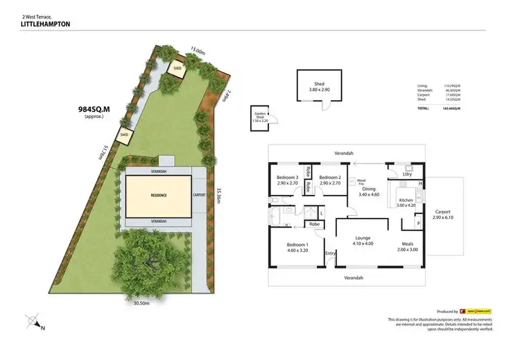 Floorplan of Homely house listing, 2 West Terrace, Littlehampton SA 5250