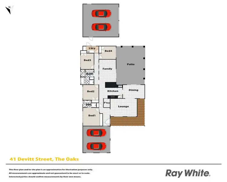 Floorplan of Homely house listing, 41 Devitt Crescent, The Oaks NSW 2570