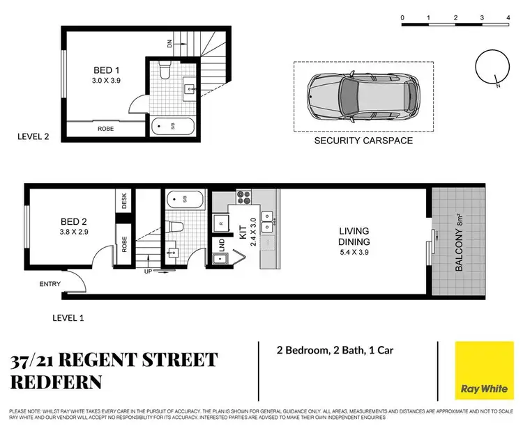 Floorplan of Homely apartment listing, 37/21 Regent Street, Redfern NSW 2016