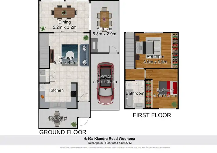 Floorplan of Homely townhouse listing, 6/10A Kiandra Road, Woonona NSW 2517