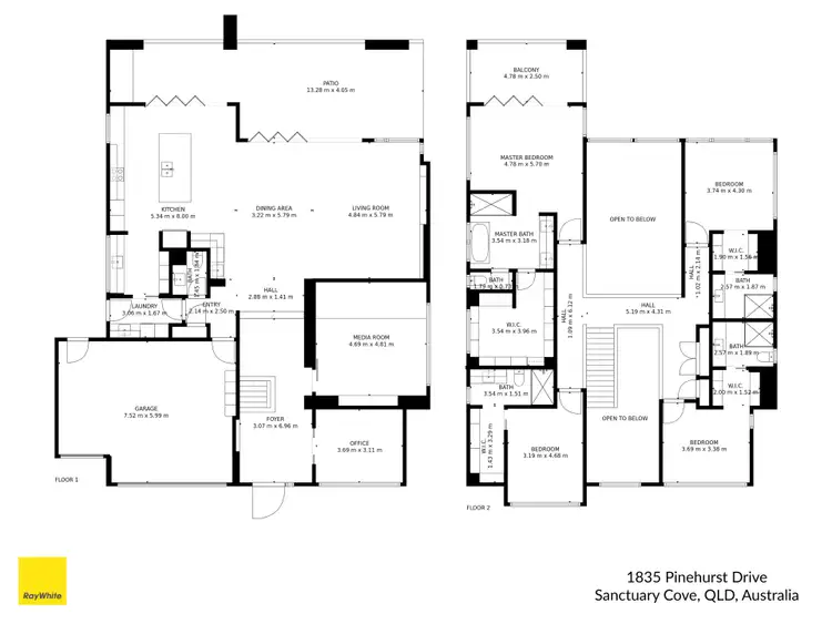 Floorplan of Homely house listing, 1835 Pinehurst Drive, Sanctuary Cove QLD 4212