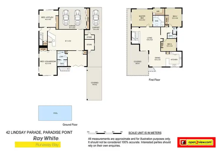 Floorplan of Homely house listing, 42 Lindsay Parade, Paradise Point QLD 4216