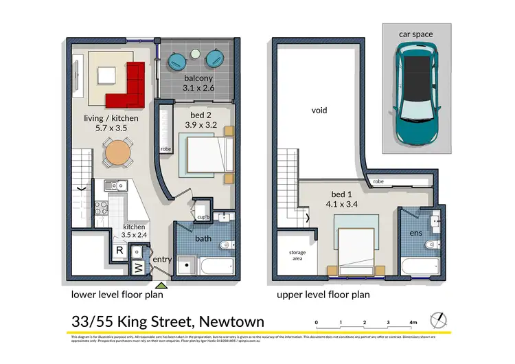 Floorplan of Homely apartment listing, 33/55 King Street, Newtown NSW 2042