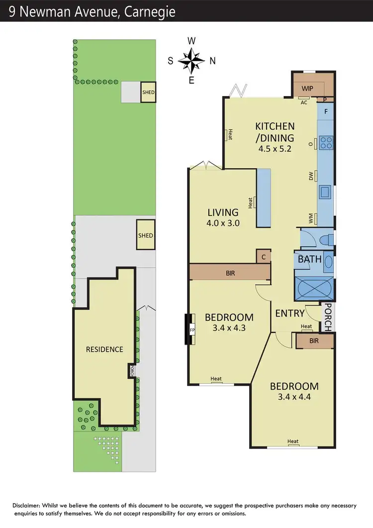 Floorplan of Homely house listing, 9 Newman Avenue, Carnegie VIC 3163