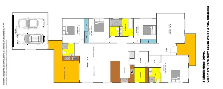 Floorplan of Homely house listing, 3 Middleridge Drive, Glenmore Park NSW 2745