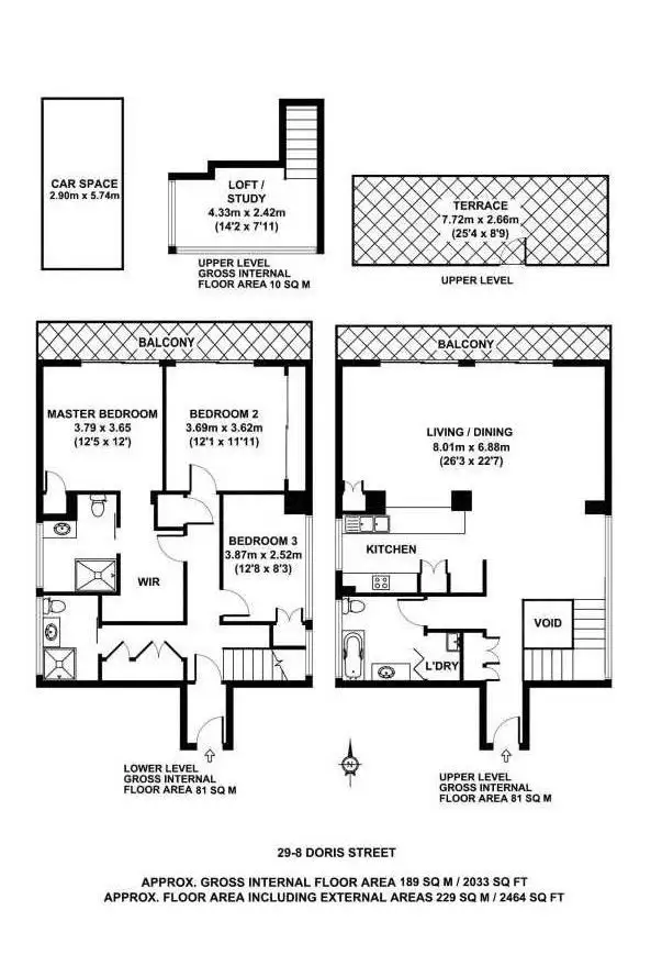 Floorplan of Homely apartment listing, 29/8 Doris Street, West End QLD 4101