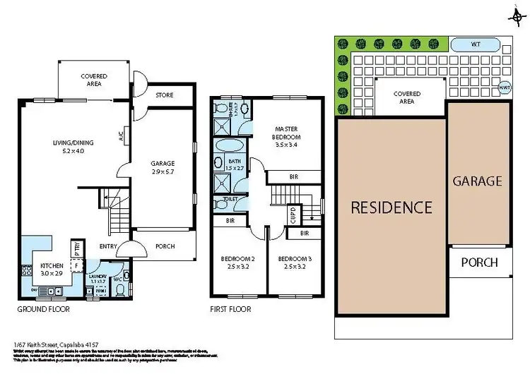 Floorplan of Homely house listing, 1/67 Keith Street, Capalaba QLD 4157