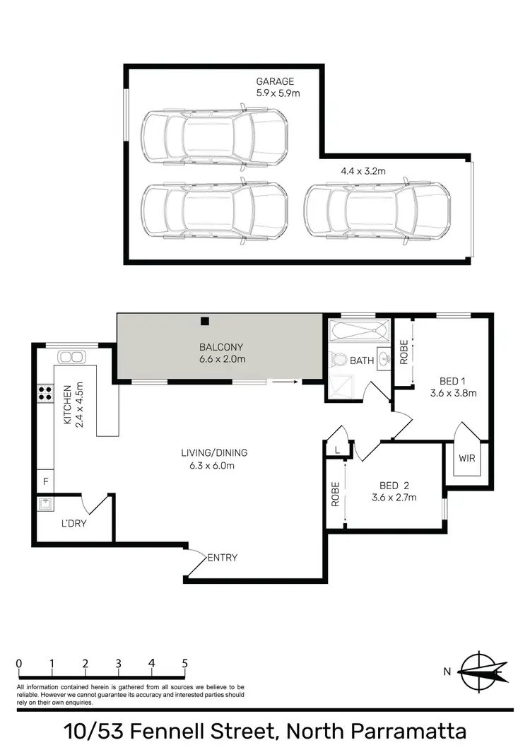 Floorplan of Homely apartment listing, 10/53 Fennell Street, North Parramatta NSW 2151