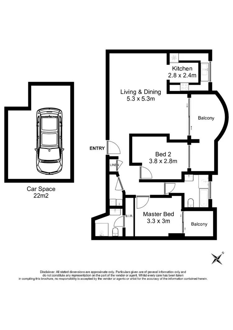 Floorplan of Homely apartment listing, 25/9-13 West Street, Hurstville NSW 2220