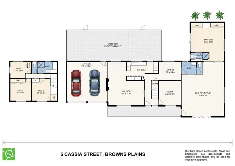 Floorplan of Homely house listing, 5 Cassia Street, Browns Plains QLD 4118