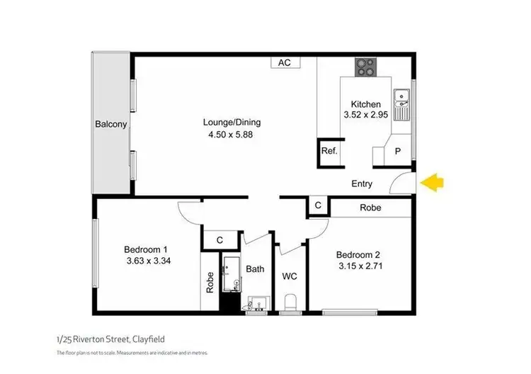 Floorplan of Homely apartment listing, 1/25 Riverton Street, Clayfield QLD 4011