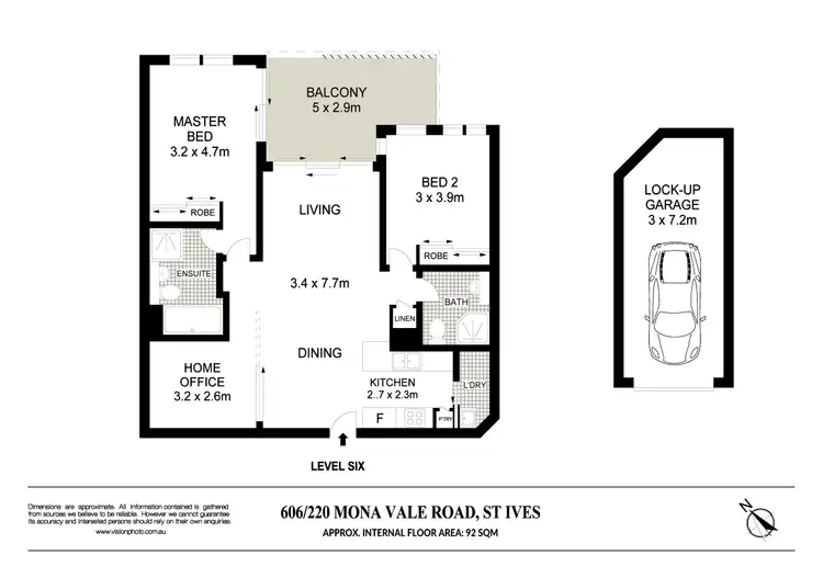 Floorplan of Homely apartment listing, 606/220 Mona Vale Road, St Ives NSW 2075