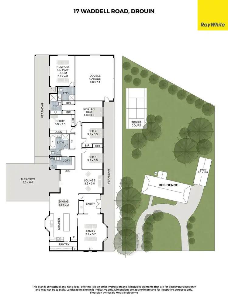 Floorplan of Homely house listing, 17 Waddell Road, Drouin VIC 3818