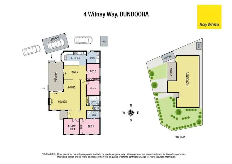 Floorplan of Homely house listing, 4 Witney Way, Bundoora VIC 3083