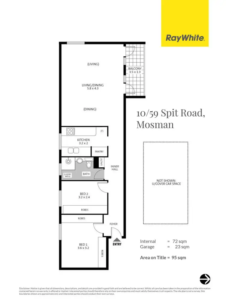 Floorplan of Homely apartment listing, 10/59 Spit Road, Mosman NSW 2088
