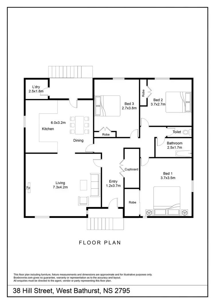 Floorplan of Homely house listing, 38 Hill Street, West Bathurst NSW 2795