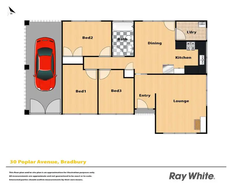 Floorplan of Homely house listing, 30 Poplar Crescent, Bradbury NSW 2560