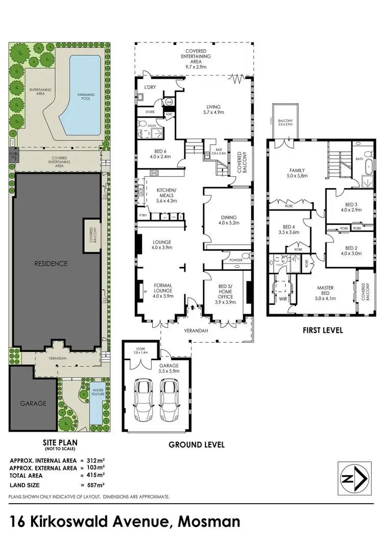 Floorplan of Homely house listing, 16 Kirkoswald Avenue, Mosman NSW 2088