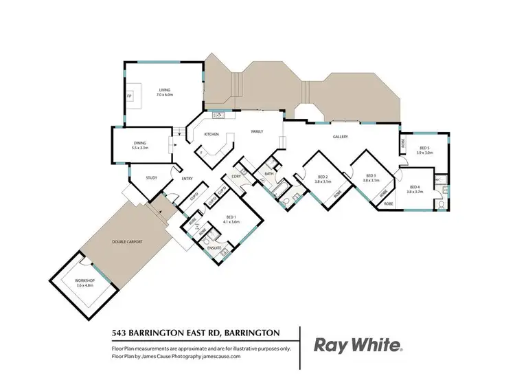 Floorplan of Homely rural property listing, 543 Barrington East Road, Gloucester NSW 2422