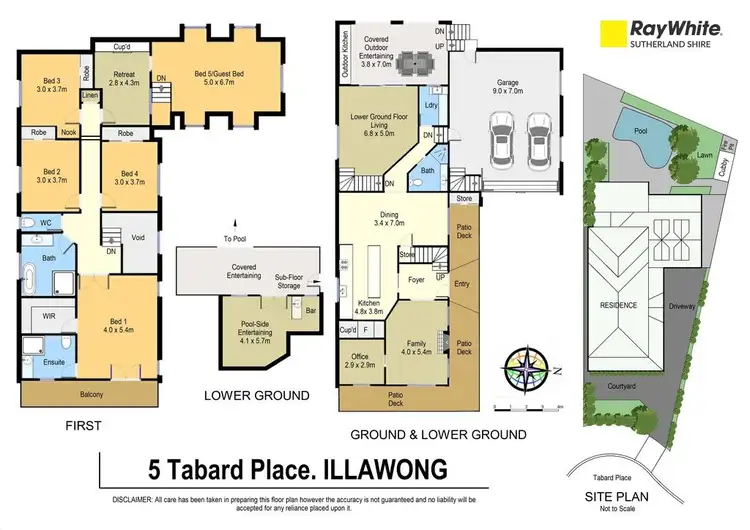 Floorplan of Homely house listing, 5 Tabard Place, Illawong NSW 2234
