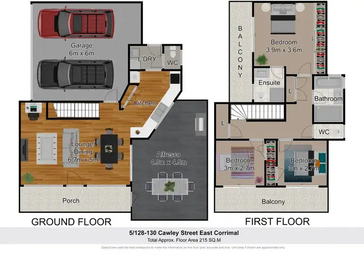 Floorplan of Homely townhouse listing, 5/128 Cawley Road, East Corrimal NSW 2518