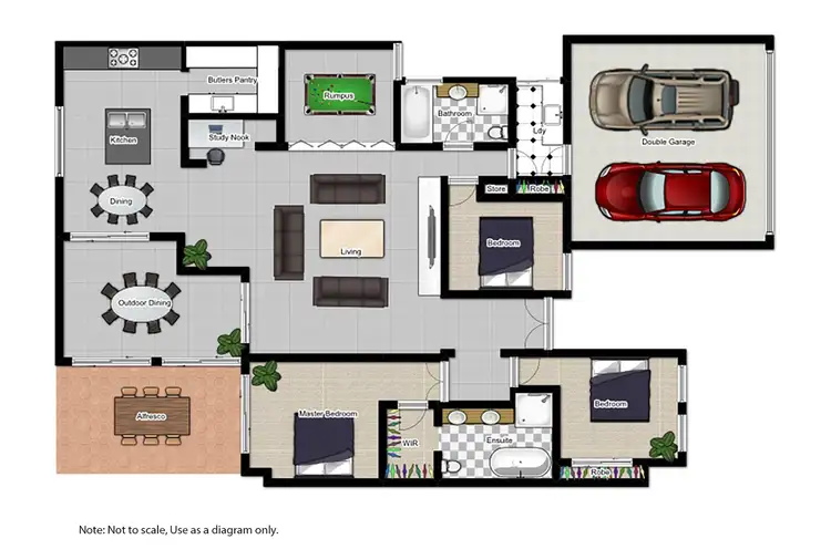 Floorplan of Homely house listing, 3297 Palladian Drive, Hope Island QLD 4212