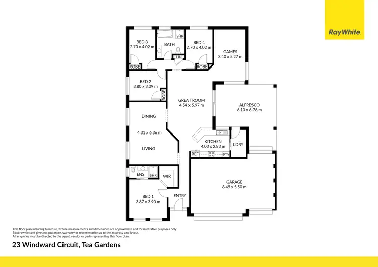 Floorplan of Homely house listing, 23 Windward Circuit, Tea Gardens NSW 2324