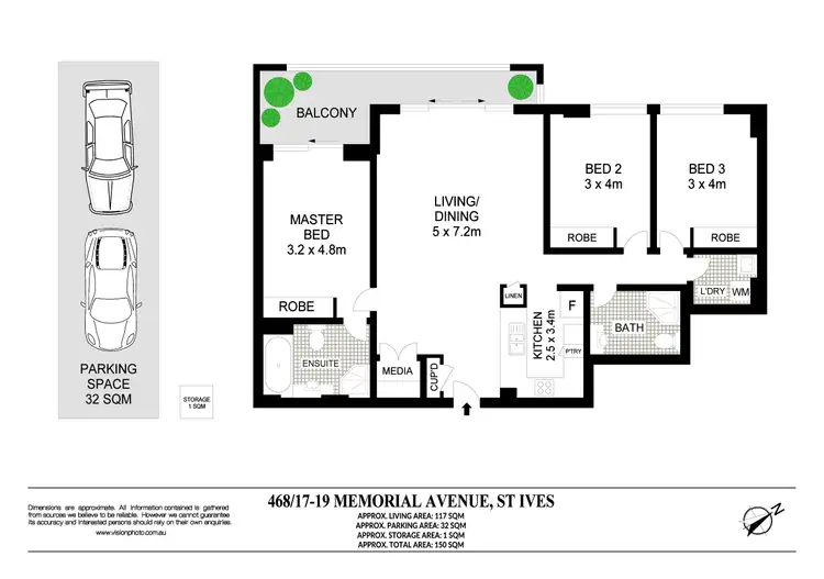 Floorplan of Homely apartment listing, 468/17-19 Memorial Avenue, St Ives NSW 2075