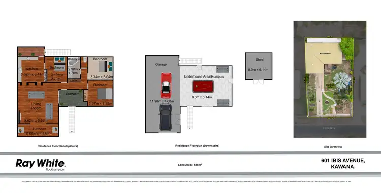 Floorplan of Homely house listing, 601 Ibis Avenue, Kawana QLD 4701
