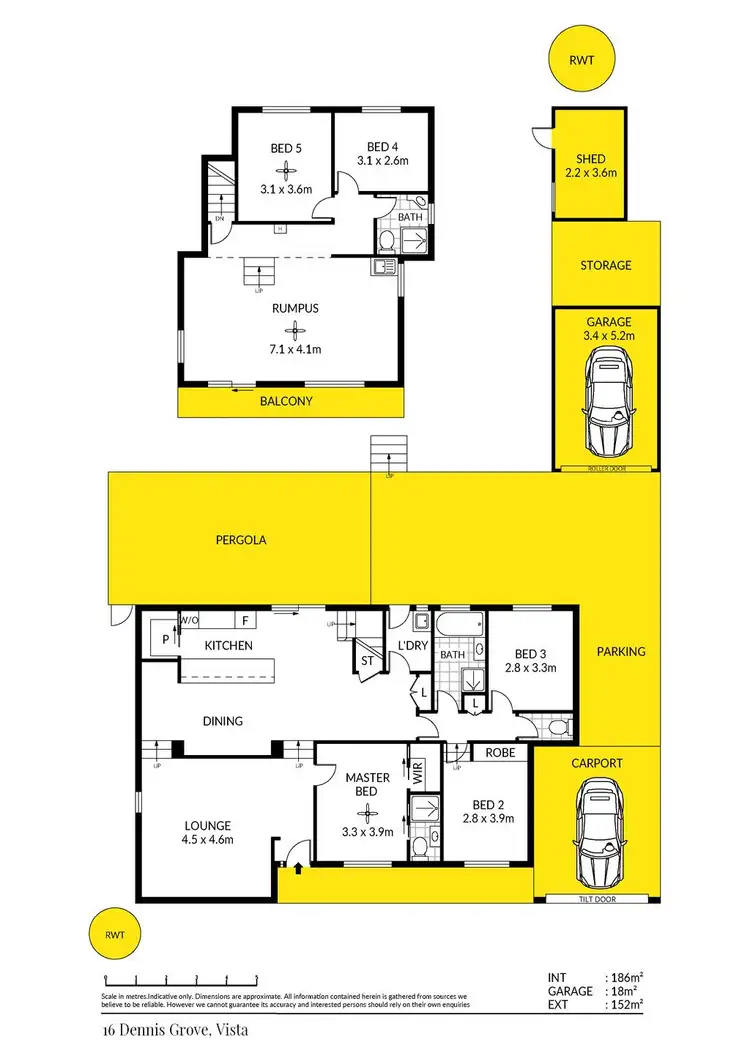 Floorplan of Homely house listing, 16 Dennis Grove, Vista SA 5091
