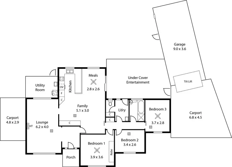 Floorplan of Homely house listing, 60 Welby Avenue, Salisbury East SA 5109