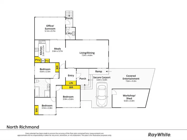 Floorplan of Homely house listing, 57 Tyne Crescent, North Richmond NSW 2754